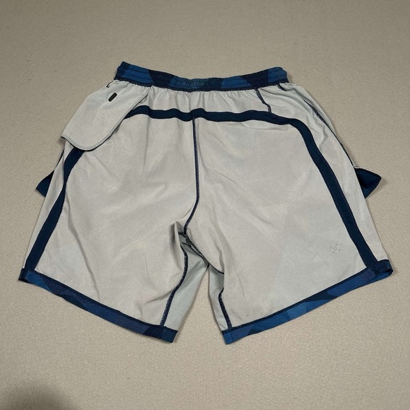 Lululemon Pace Breaker Shorts Mens Medium Blue Camo Unlined Athletic Performance - Picture 11 of 15
